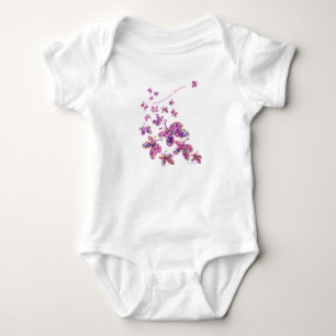 Kleine Schmetterlinge Flattern Baby Strampler