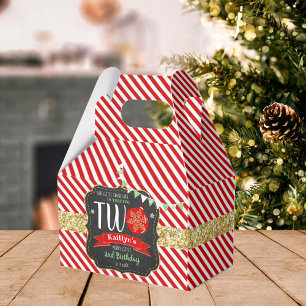 Kleine Schneeflocke drehen 2! 2. Geburtstag Geschenkschachtel