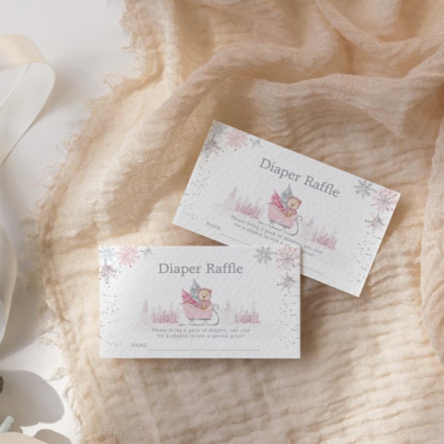 Kleine Schneeflocke ist auf dem Weg Babydusche Begleitkarte (Von Creator hochgeladen)