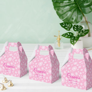 Kleine Schneeflocke rosa Mädchen Baby-Party Geschenkschachtel