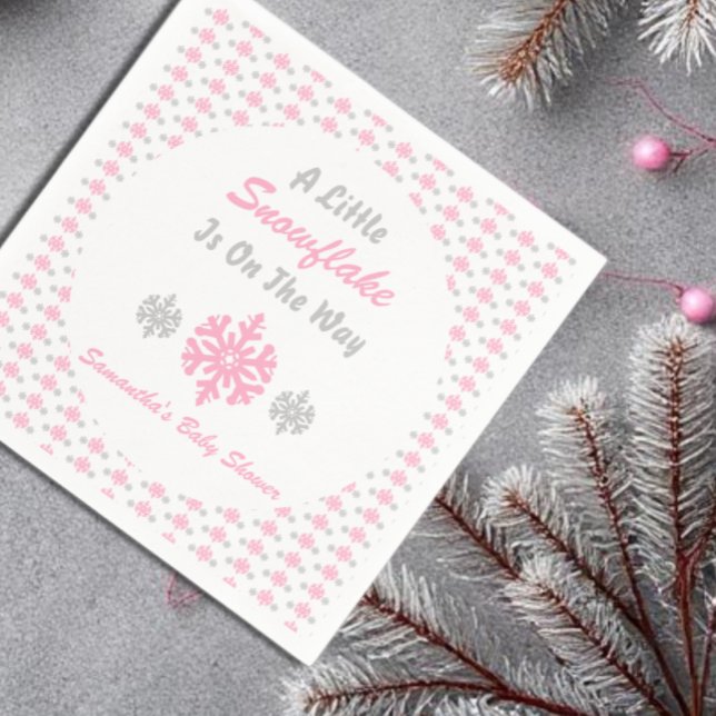 Kleine Schneeflocke unterwegs Serviette (Von Creator hochgeladen)