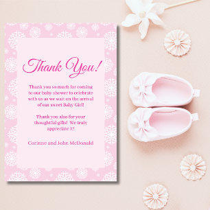 Kleine Schneeflocke zarte rosa Mädchen-Baby-Party