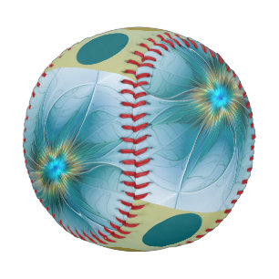 Kleine Schönheit Moderne Blaue Goldene Fraktal-Kun Baseball