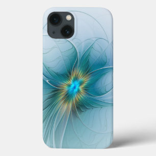 Kleine Schönheit Moderne Blaue Goldene Fraktal-Kun Case-Mate iPhone Hülle