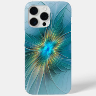 Kleine Schönheit Moderne Blaue Goldene Fraktal-Kun Case-Mate iPhone Hülle