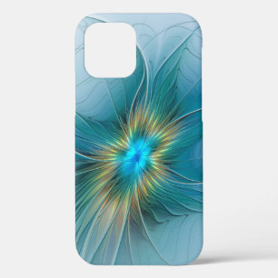 Kleine Schönheit Moderne Blaue Goldene Fraktal-Kun Case-Mate iPhone Hülle