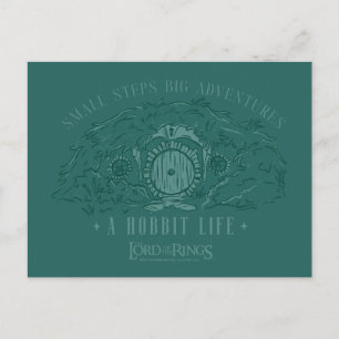 Kleine Schritte, große Abenteuer - Ein Hobbit-Lebe Postkarte
