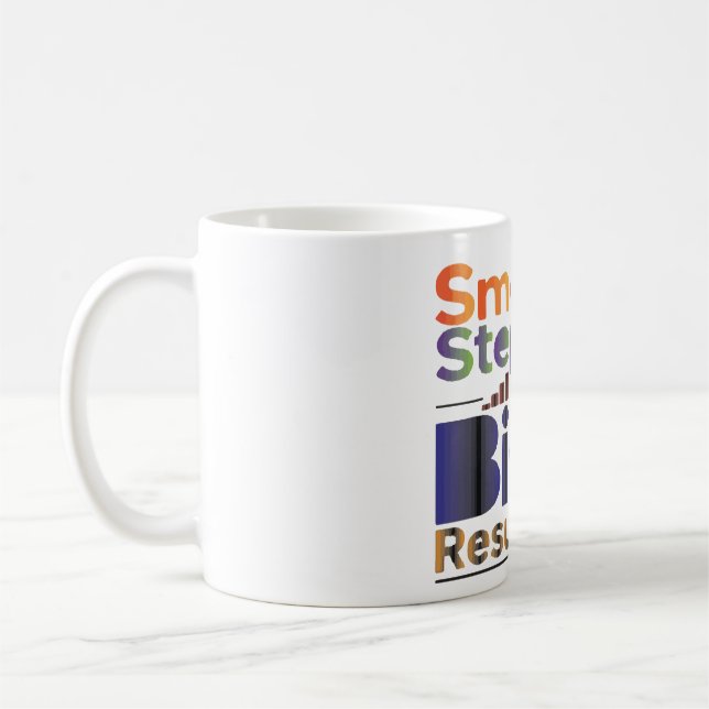 Kleine Schritte Große Ergebnisse Kaffeetasse (Links)