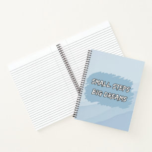 Kleine Schritte, große Träume Motivierend Notizbuch