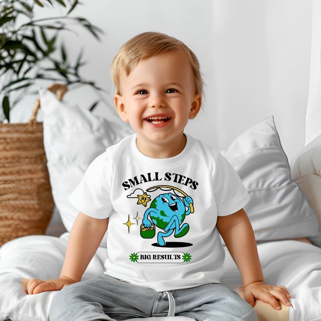 Kleine Schritte Großes Ergebnis Baby T - Shirt (Von Creator hochgeladen)