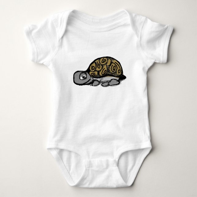 Kleine Schritte Tortoise Babysuit Baby Strampler (Vorderseite)