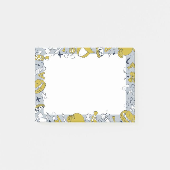 Kleine Schulabende auf Funny Post-it Klebezettel (Vorderseite)