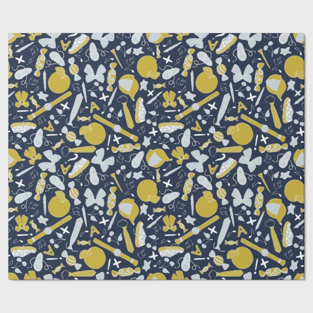 Kleine Schulabende Geschenkpapier (Saum)