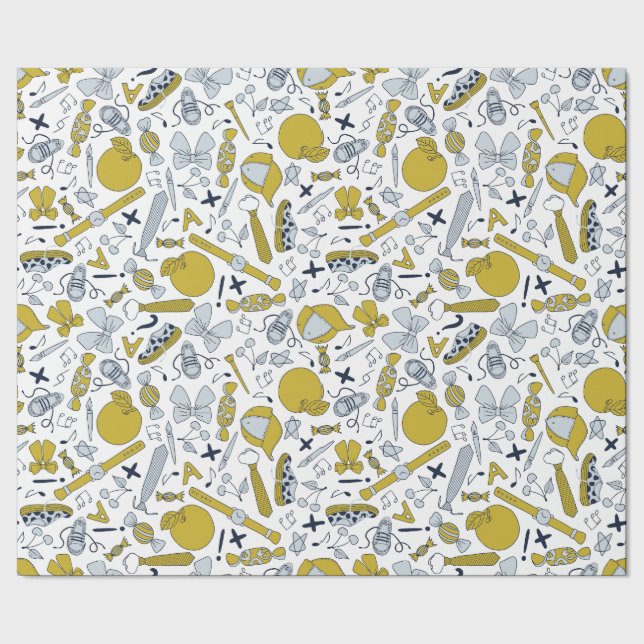 Kleine Schulabende Geschenkpapier (Saum)