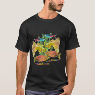 Kleine Schule tropischer Fische T-Shirt