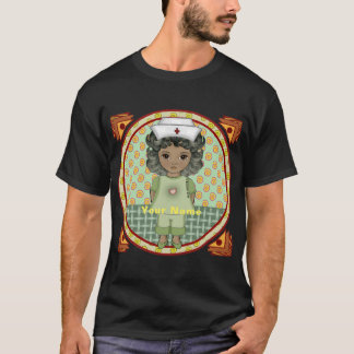 Kleine schwarze Mädchenschwester T-Shirt