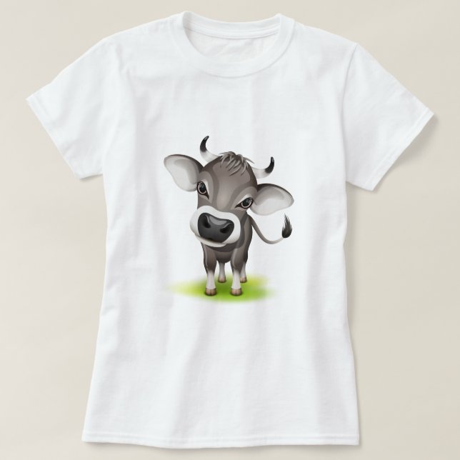 Kleine Schweizer Kuh T-Shirt (Design vorne)