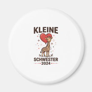 Kleine Schwester 2024 Niedliche Giraffe Schwester  Magnet