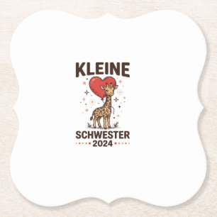 Kleine Schwester 2024 Niedliche Giraffe Schwester Untersetzer