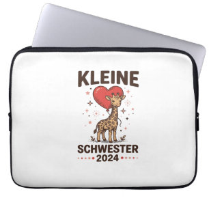 Kleine Schwester 2024 Niedliche Giraffen-Schwester Laptopschutzhülle