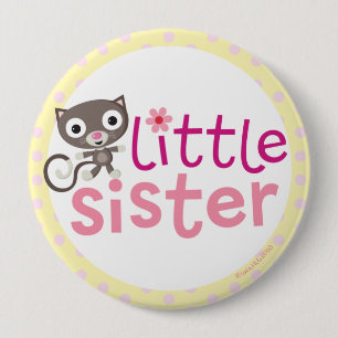kleine Schwester-Abzeichen/Knopf Button