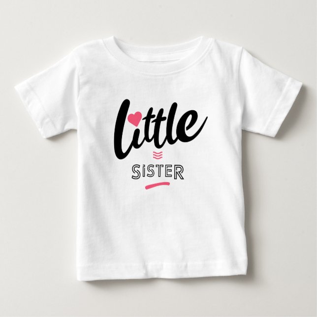 Kleine Schwester Baby T-shirt (Vorderseite)