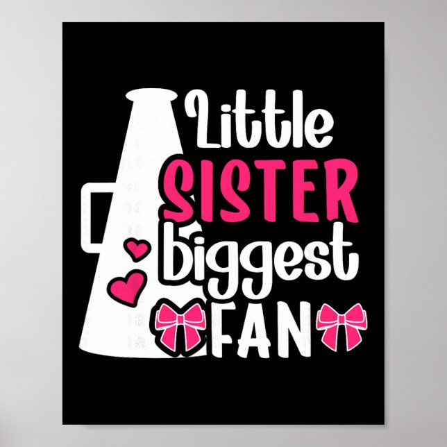 Kleine Schwester Cheer Schwester einer Cheerleader Poster (Vorne)