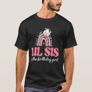 Kleine Schwester des Geburtstagsmädchens Farm Kuh T-Shirt
