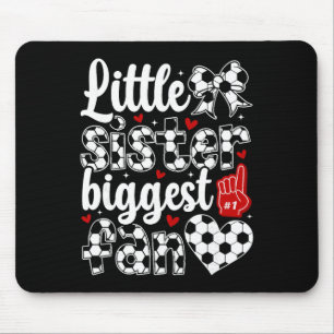 kleine Schwester Fußball Schwester Fußballspieleri Mousepad