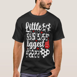 Kleine Schwester Fußball Schwester Fußballspieleri T-Shirt