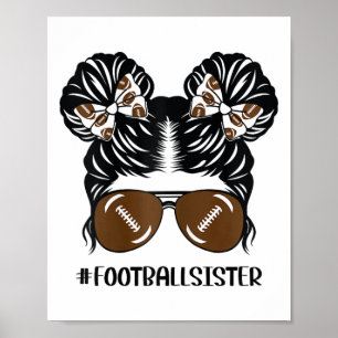 Kleine Schwester Fußll Kleinkind Mädchen Kinder Ju Poster