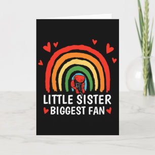 Kleine Schwester größter Fan, Boxen Mädchen Kleink Karte