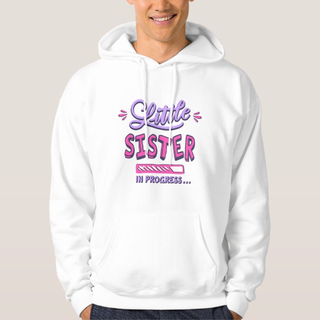 Kleine Schwester im Gange Hoodie (Vorderseite)