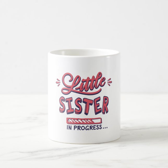 Kleine Schwester im Gange Kaffeetasse (Mittel)