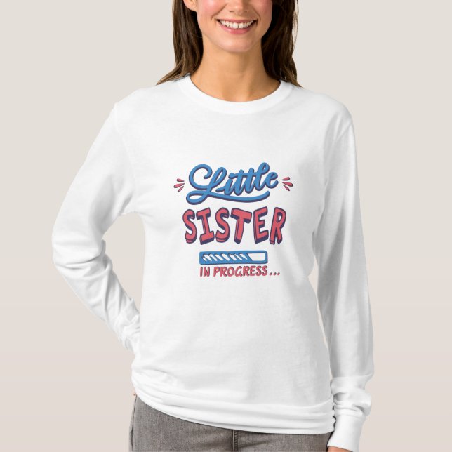 Kleine Schwester im Gange T-Shirt (Vorderseite)
