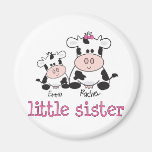 Kleine Schwester-Kuh-T - Shirt Magnet