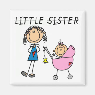 Kleine Schwester mit großen Sis-Hemden Magnet