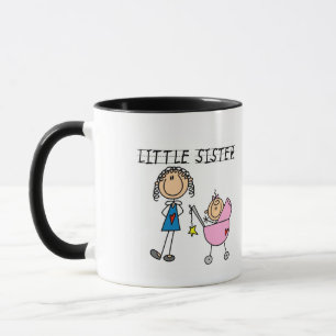 Kleine Schwester Mit T-Shirts Von Großer Schwester Tasse