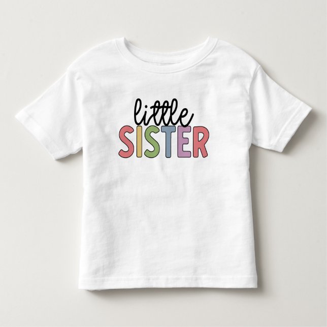 Kleine Schwester Niedlich Matching Geschwister Bab Kleinkind T-shirt (Vorderseite)