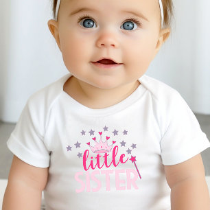 Kleine Schwester Prinzessin Schwester Baby Strampler