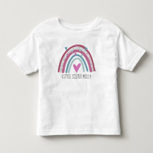 Kleine Schwester Rainbow-Passende Kleidung Kleinkind T-shirt