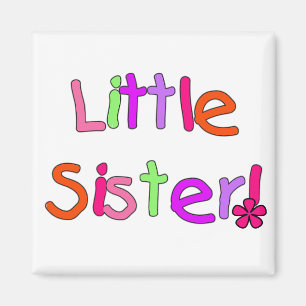 Kleine Schwester-T-Shirts und Geschenke Magnet