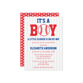 Kleine Slugger Baseball Babydusche Einladung