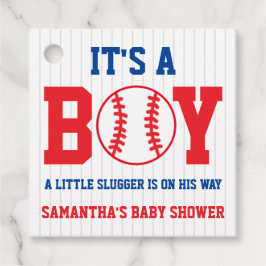 Kleine Slugger Baseball Babydusche Geschenkanhänger