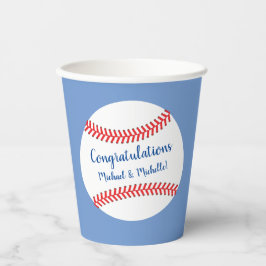 Kleine Slugger Baseball Babydusche Pappbecher