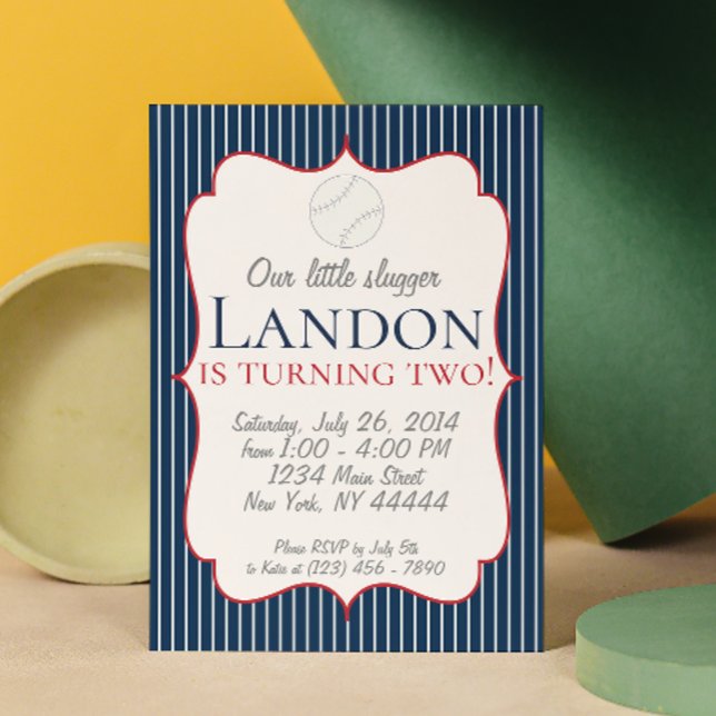 Kleine Slugger Baseball-Party Einladung (Von Creator hochgeladen)