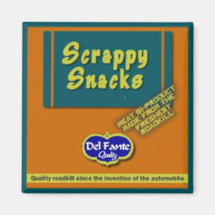 Kleine Snacks Square Magnet