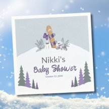 Kleine Snowboarder-Baby-Party Mountain