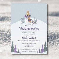 Kleine Snowboarder-Berg-Baby-Party
