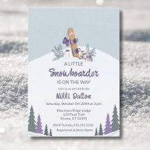 Kleine Snowboarder-Berg-Baby-Party